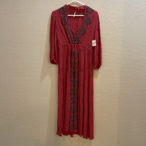 NWT Soft Casual Embroidered Dress